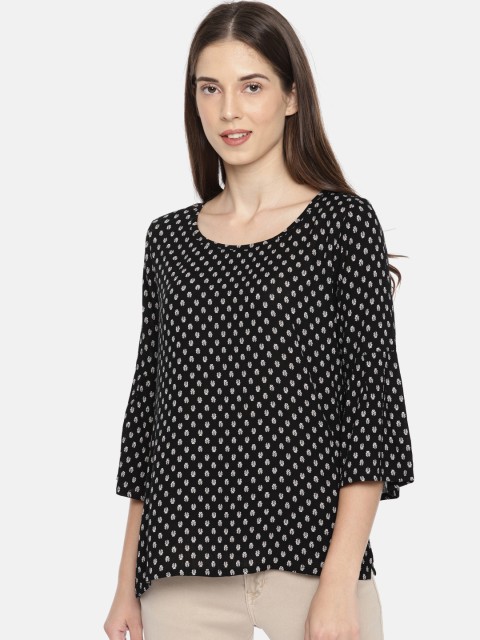 

Fame Forever by Lifestyle Women Black Printed Top