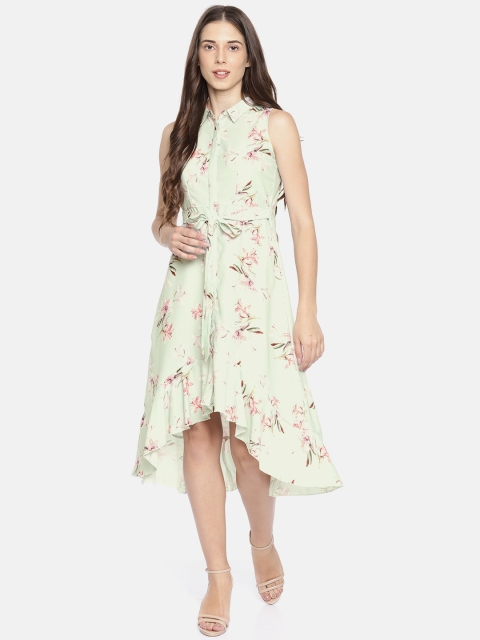 

CODE by Lifestyle Women Green Printed A-Line Dress