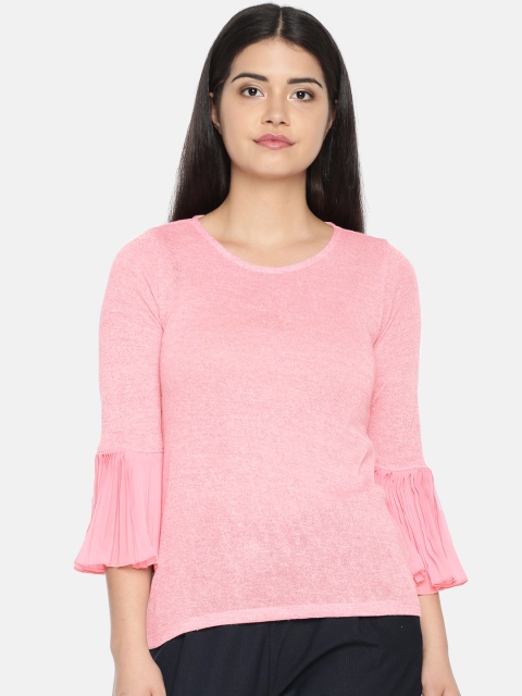 

Bossini Women Pink Solid Top