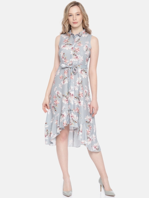 

CODE by Lifestyle Women Grey Printed A-Line Dress