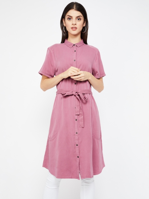 

Fame Forever by Lifestyle Women Pink Solid Tunic