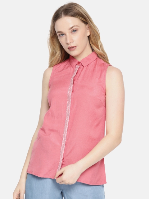 

Fame Forever by Lifestyle Women Pink Regular Fit Solid Casual Shirt