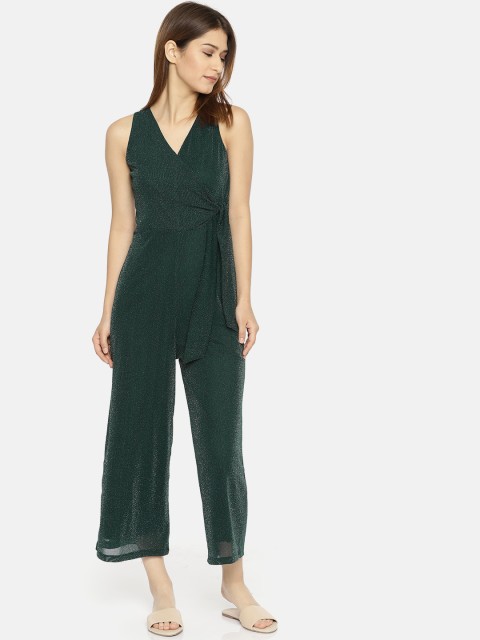 

CODE by Lifestyle Green Solid Basic Jumpsuit