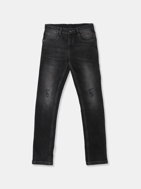 

Flying Machine Boys Black Skinny Fit Mid-Rise Clean Look Stretchable Jeans