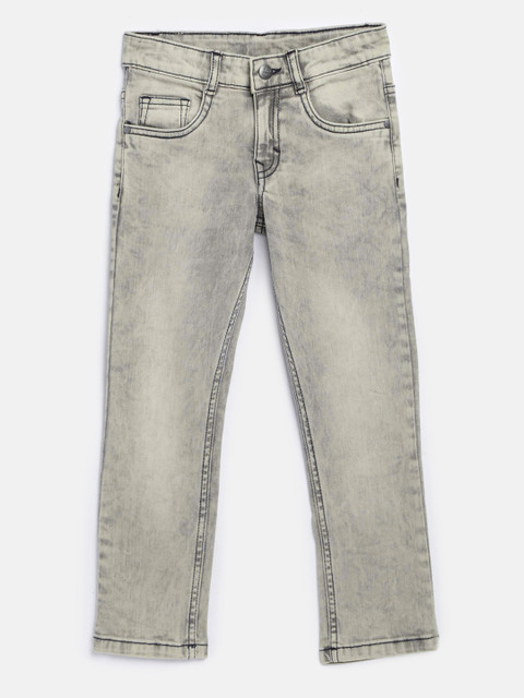 

Flying Machine Boys Grey Regular Fit Mid-Rise Clean Look Stretchable Jeans