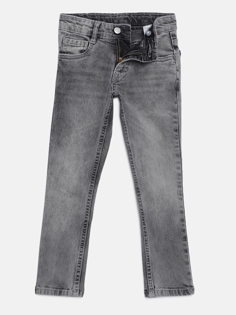 

Flying Machine Boys Grey Regular Fit Mid-Rise Clean Look Stretchable Jeans