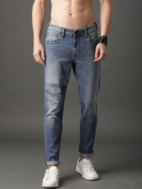 

Roadster Men Fashion Blue Slim Tapered Fit Mid-Rise Clean Look Stretchable Jeans