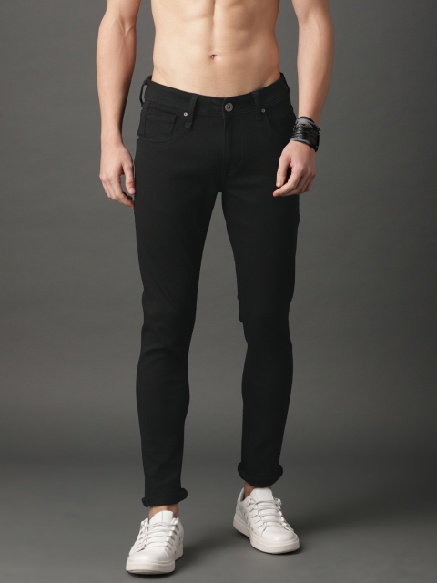 

Roadster Men Black Skinny Fit Mid-Rise Clean Look Stretchable Regular Jeans