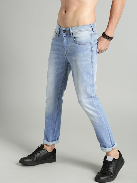 

Roadster Men Blue Skinny Fit Mid-Rise Clean Look Stretchable Regular Jeans