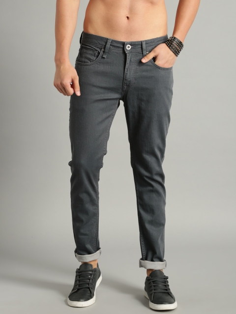 

Roadster Men Grey Skinny Fit Mid-Rise Clean Look Stretchable Jeans