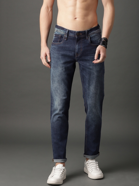 

Roadster Men Blue Laundered Slim Tapered Fit Mid-Rise Stretchable Regular Jeans