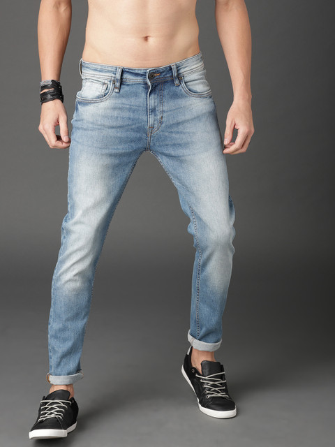 

Roadster Men Blue Skinny Fit Mid-Rise Clean Look Stretchable Jeans