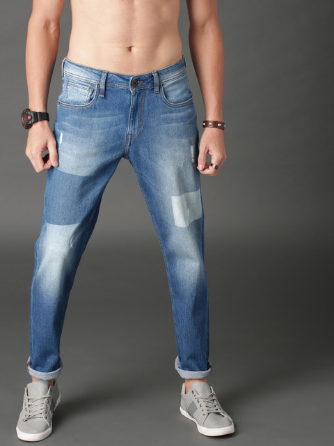 

Roadster Men Blue Slim Fit Mid-Rise Mildly Distressed Stretchable Jeans