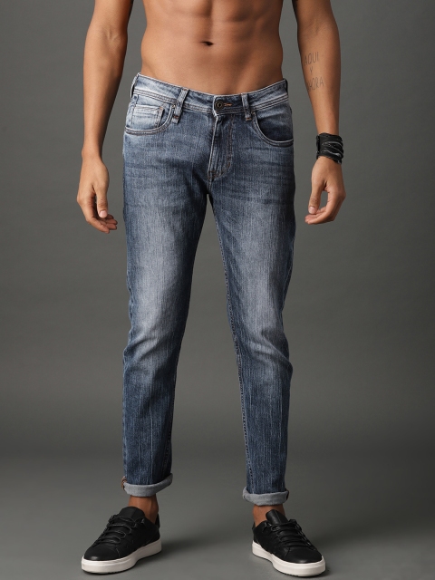 

Roadster Men Acid Wash Blue Skinny Fit Mid-Rise Clean Look Stretchable Jeans