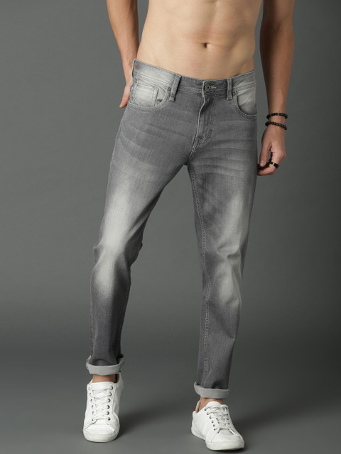 

Roadster Men Grey Slim Fit Mid-Rise Clean Look Stretchable Jeans