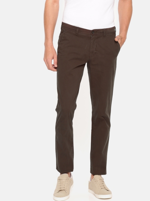 

ColorPlus Men Brown Regular Fit Solid Chinos