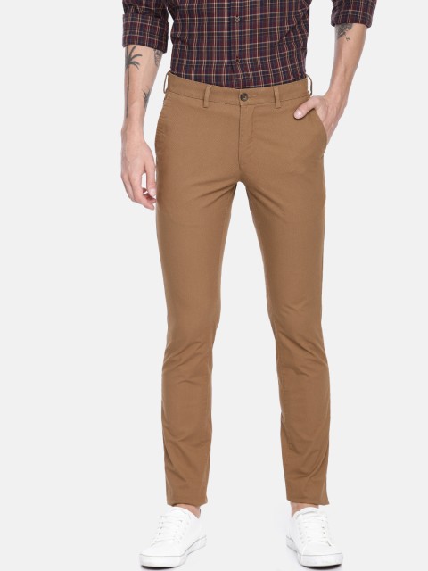 

ColorPlus Men Brown Contemporary Fit Printed Chinos