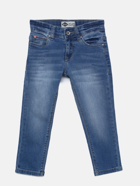 

Lee Cooper Girls Blue Slim Fit Mid-Rise Clean Look Jeans