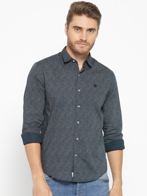 

Timberland Men Navy Blue Slim Fit Printed Casual Shirt