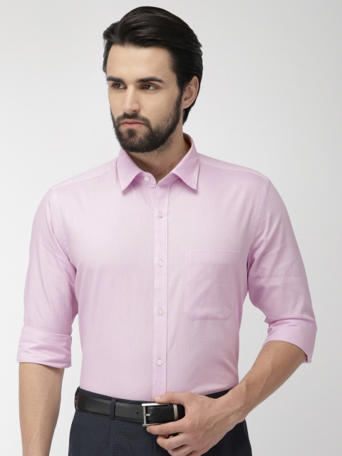 

Raymond Men Lavender Contemporary Regular Fit Self Design Formal Shirt