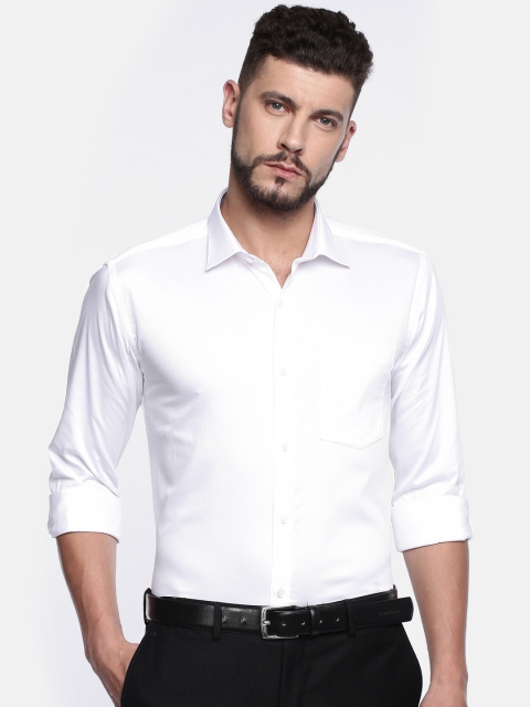 

Park Avenue Men White Slim Fit Solid Formal Shirt