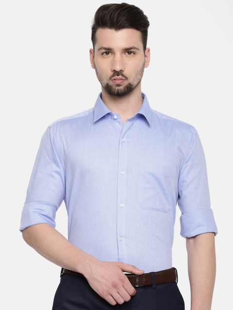 

Raymond Men Blue Regular Fit Solid Formal Shirt
