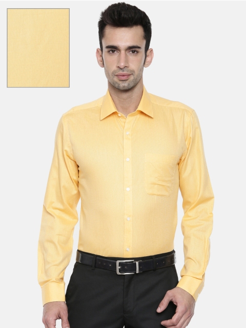 

Raymond Men Yellow Slim Fit Solid Formal Shirt
