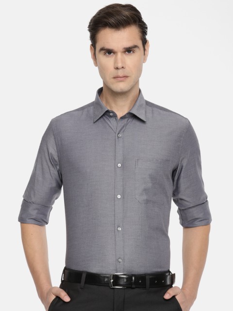 

Raymond Men Grey Regular Fit Solid Formal Shirt