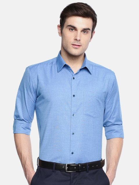 

Park Avenue Men Blue Contemporary Slim Fit Solid Formal Shirt
