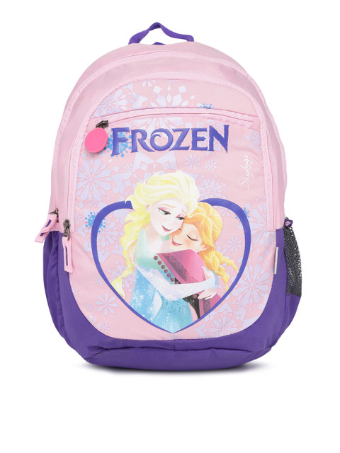 

Skybags Unisex Pink & Blue Graphic Backpack