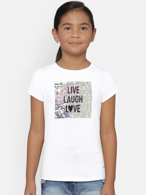 

Lee Cooper Girls White Printed Top