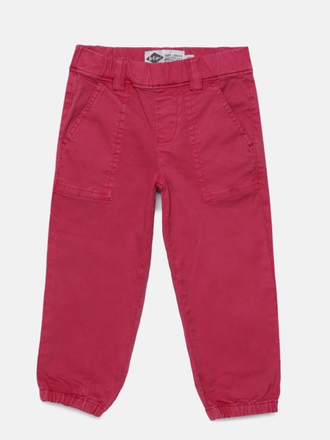 

Lee Cooper Girls Pink Regular Fit Solid Joggers