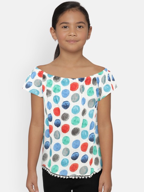 

Lee Cooper Girls White Printed Top