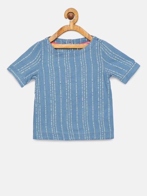 

Lee Cooper Girls Blue Printed Top