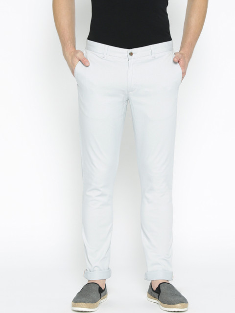 

Blackberrys Men Blue Regular Fit Solid Trousers