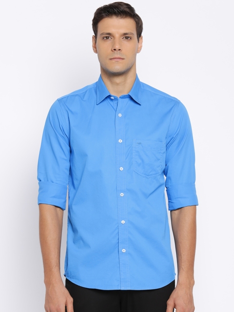 

ColorPlus Men Blue Tailored Fit Solid Casual Shirt