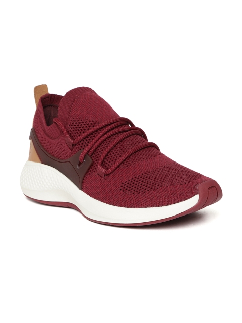 

Timberland Men Burgundy FLYROAM GO KNIT Sneakers, Red