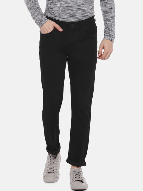 

SKULT by Shahid Kapoor Men Black Slim Fit Mid-Rise Clean Look Stretchable Jeans