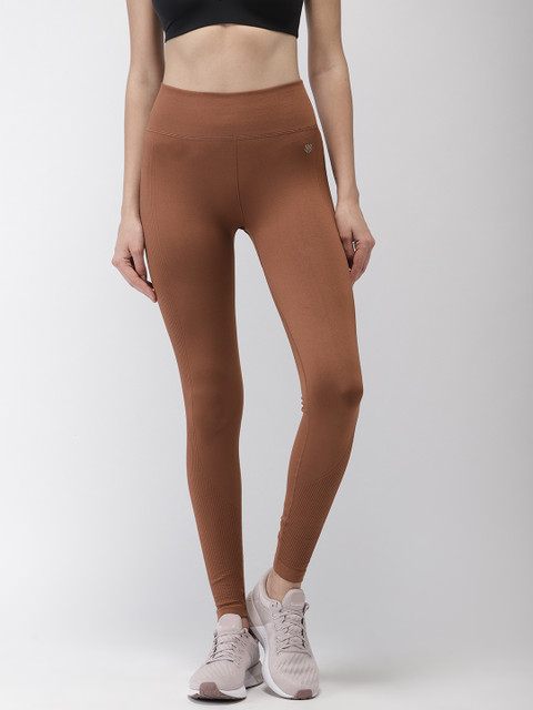 

FOREVER 21 Women Brown Solid Tights