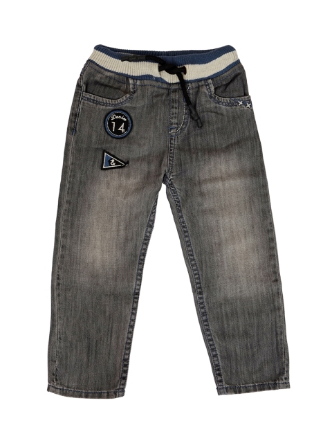 

TALES & STORIES Boys Grey Regular Fit Mid-Rise Clean Look Jeans