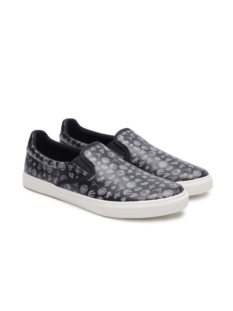 

NBA Men Navy Blue Printed Slip-On Sneakers