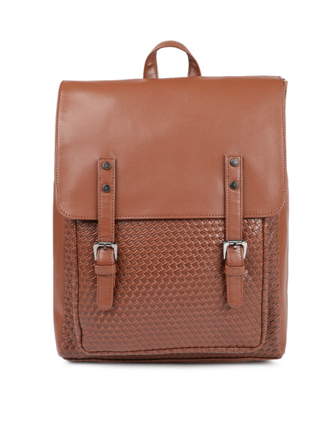 

Gauge Machine Unisex Tan Textured Backpack