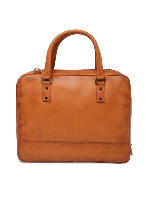 

Gauge Machine Unisex Tan Solid Laptop Bag