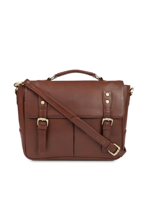 

Gauge Machine Unisex Brown Solid Laptop Bag