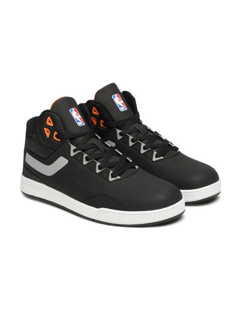 

NBA Men Black Solid Sneakers