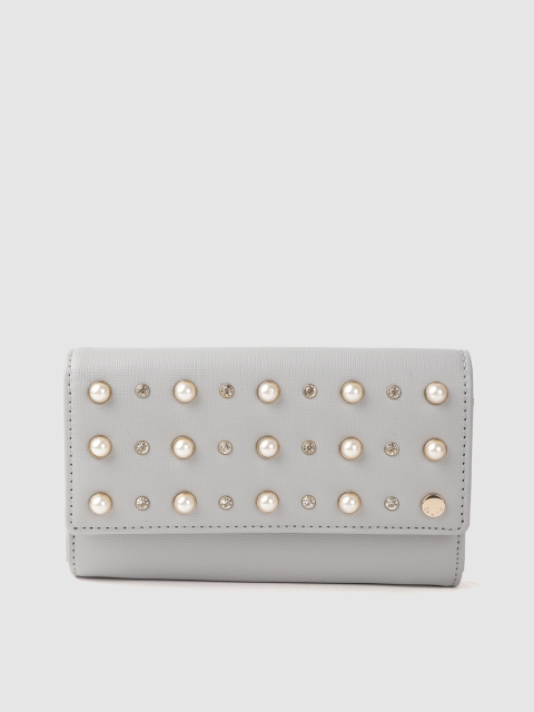 

Dune London Women Grey Embellished Two Fold Wallet