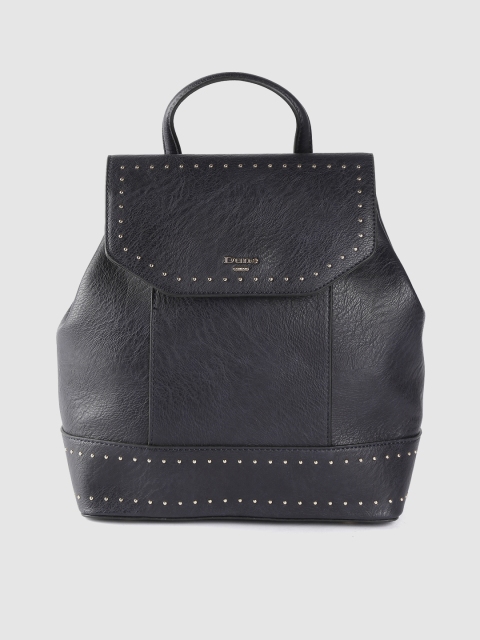 

Dune London Women Navy Blue Solid Backpack with Embellished Detail