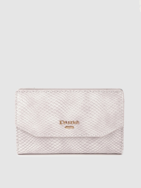 

Dune London Women Grey Snakeskin Pattern Two Fold Wallet