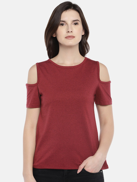 

Globus Women Maroon Solid Top