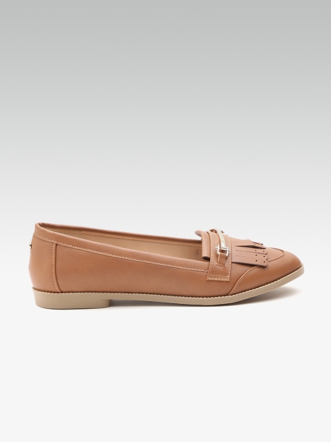 

Dune London Women Brown Solid Horsebit Loafers